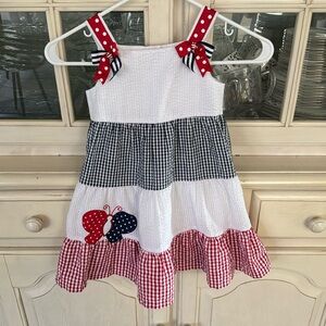 Red white and blue dress